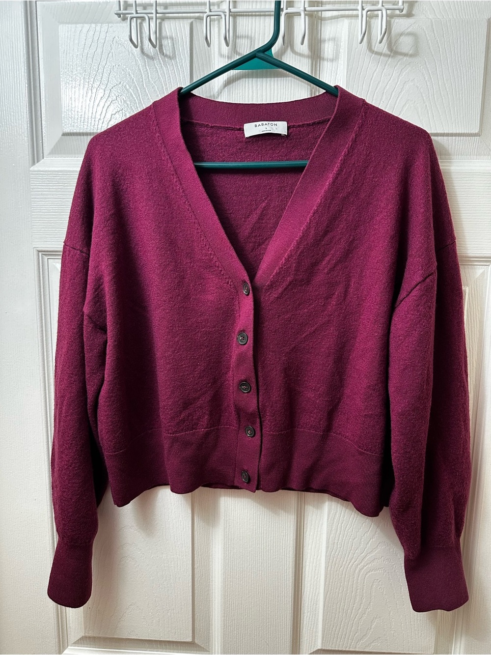 Aritzia Babaton 100% Merino Wool Cardigan Size Large